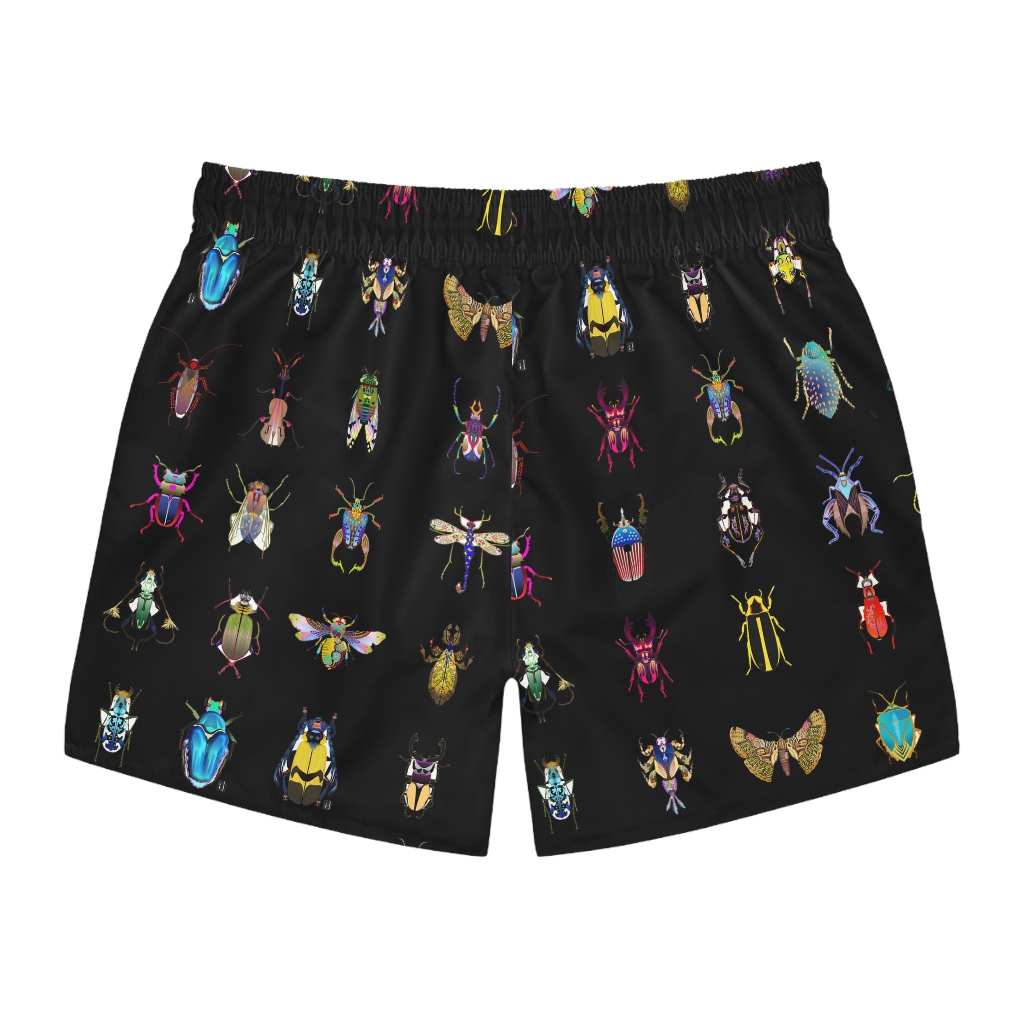 Shoosty® Bugs Black Swim Trunks (AOP)