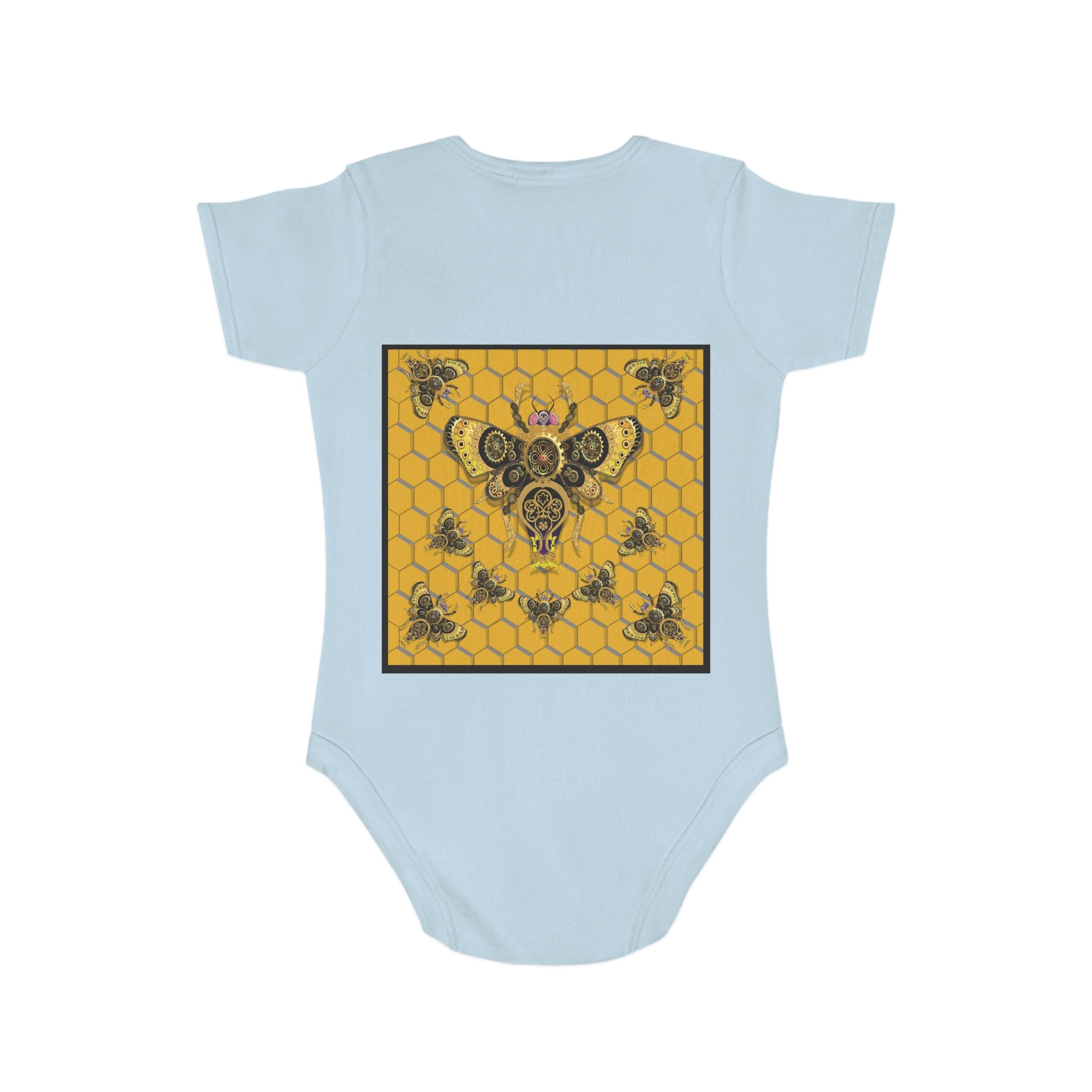 Bumblebee Short Sleeve Baby Bodysuit