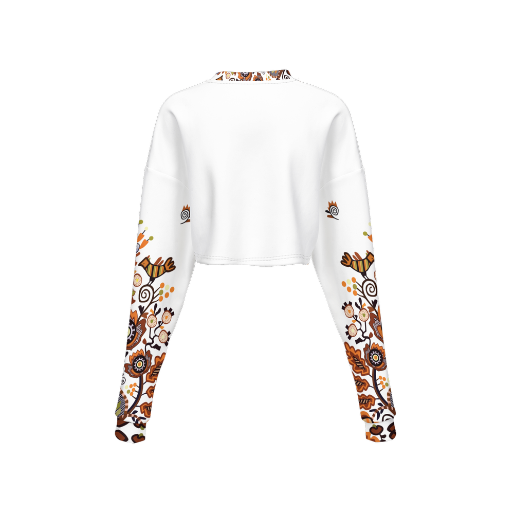 Ukrainian 3 Wasp Women’s Cropped Crewneck Sweatshirt