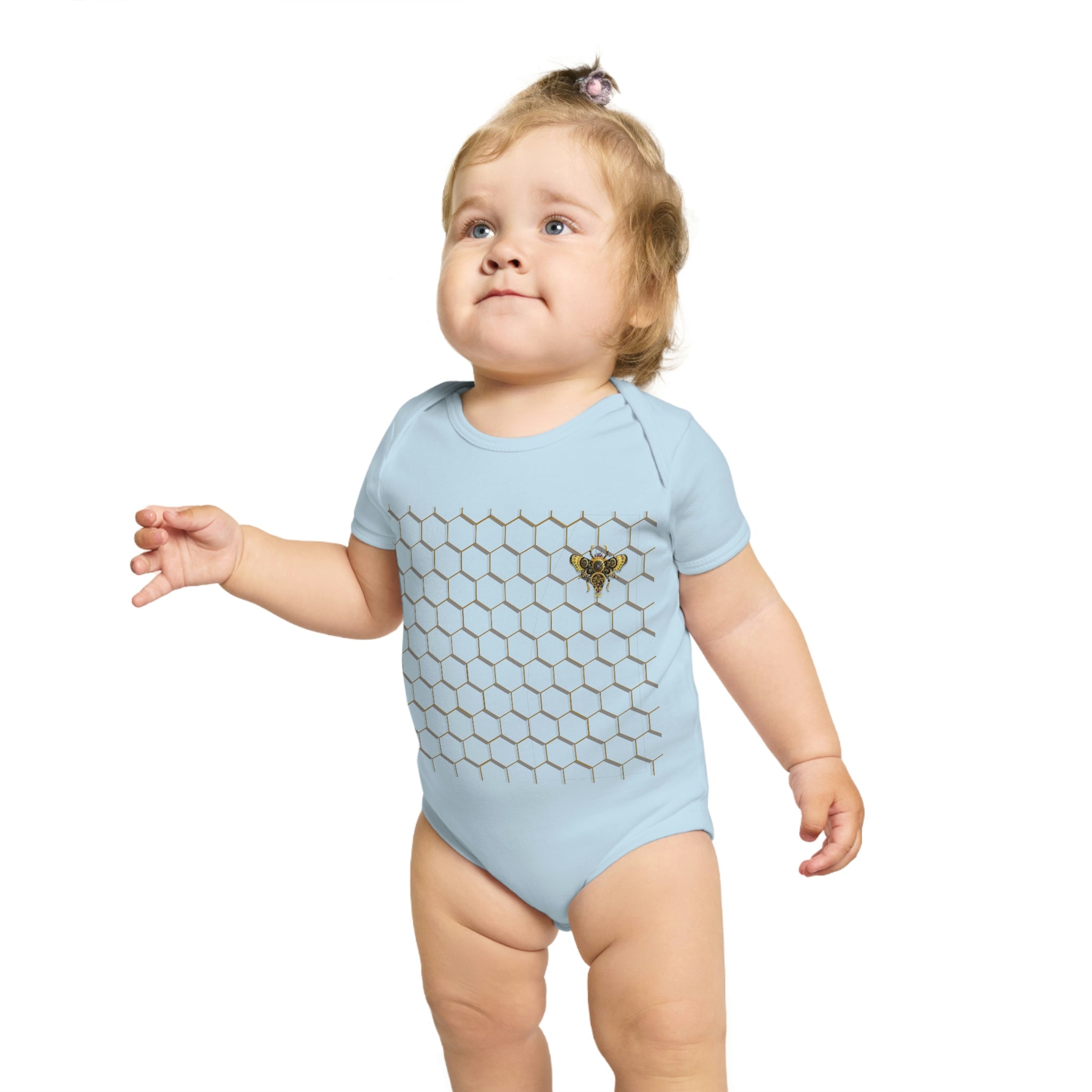 Bumblebee Short Sleeve Baby Bodysuit